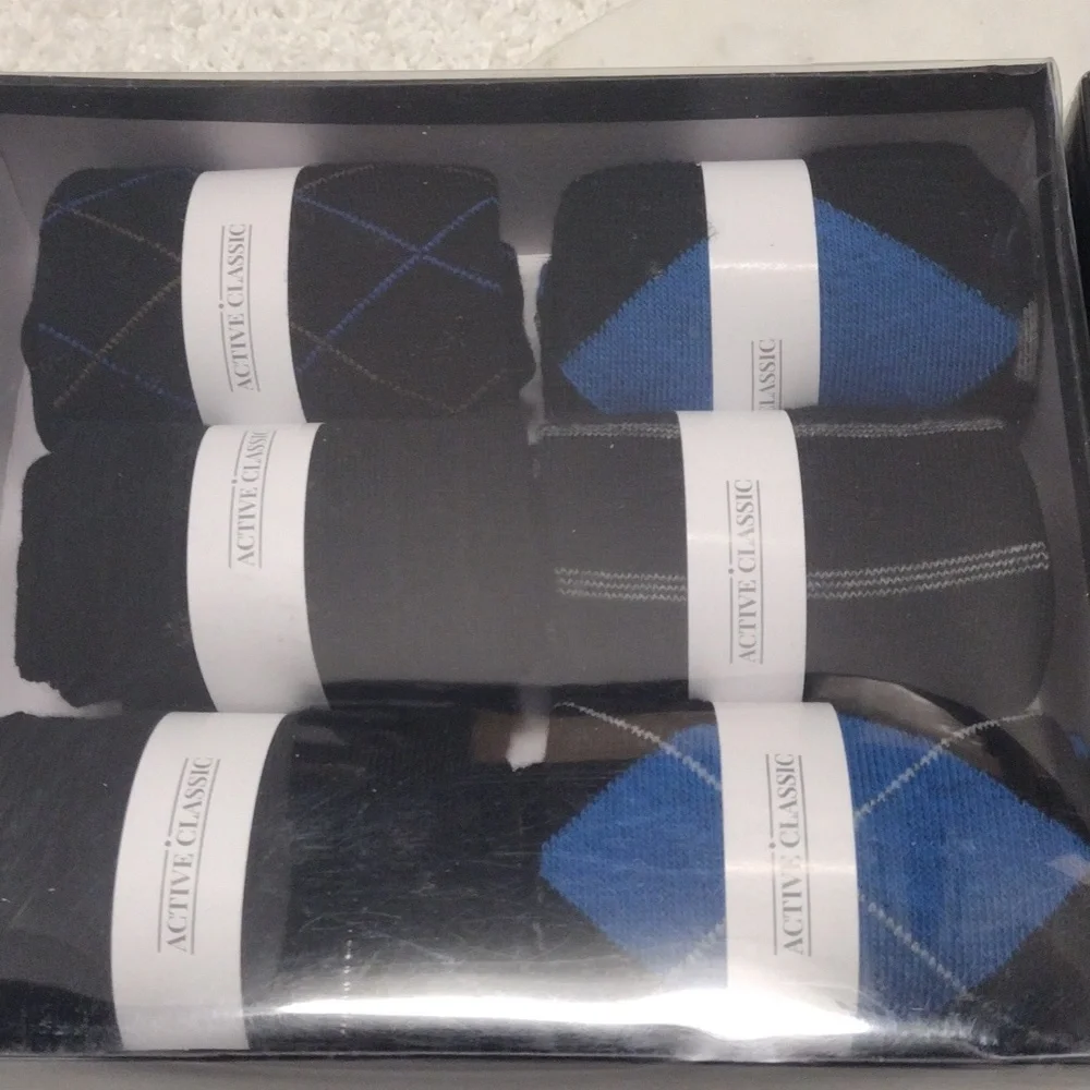 12 Dress Sock Crew Classic Fit Size 10-13 SL#4 - Picture 3 of 6